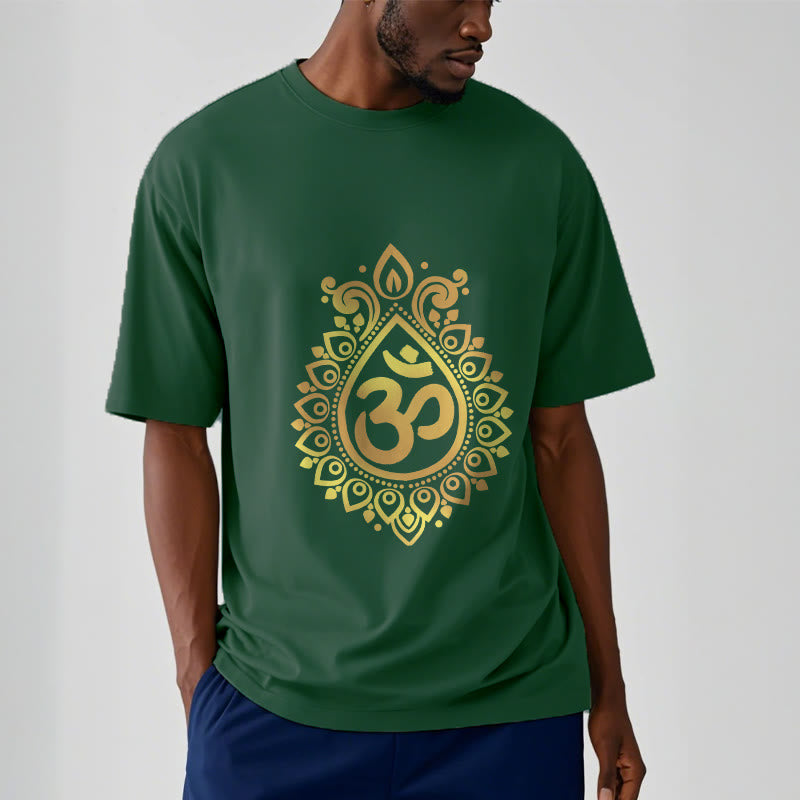 Maglietta con design OM e gocce d'acqua Buddha Stones - image 12