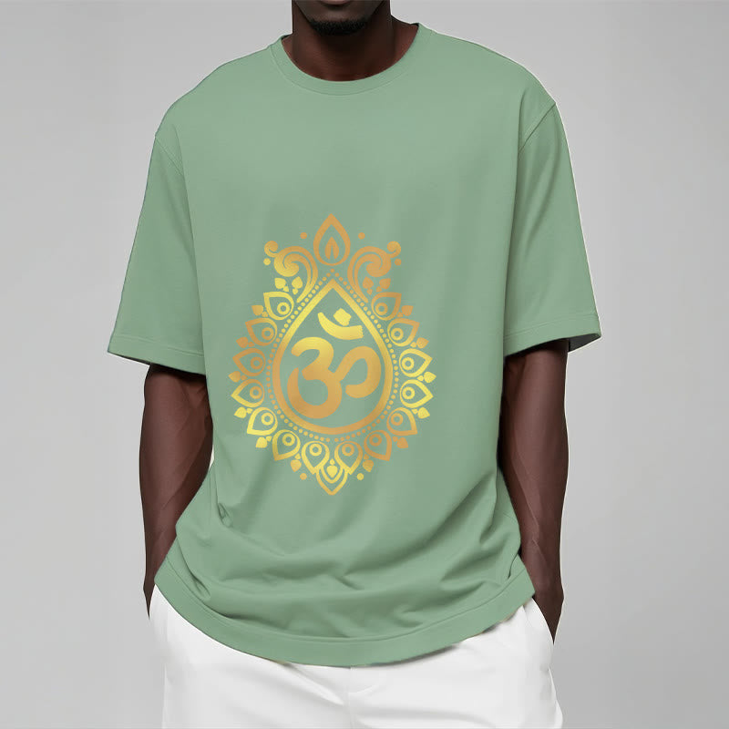 Maglietta con design OM e gocce d'acqua Buddha Stones - image 15