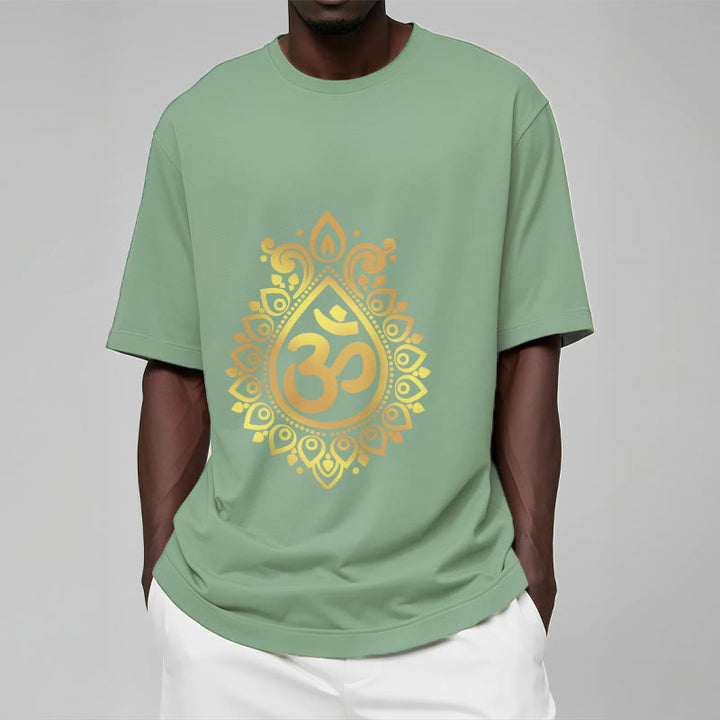 Maglietta con design OM e gocce d'acqua Buddha Stones - image 15