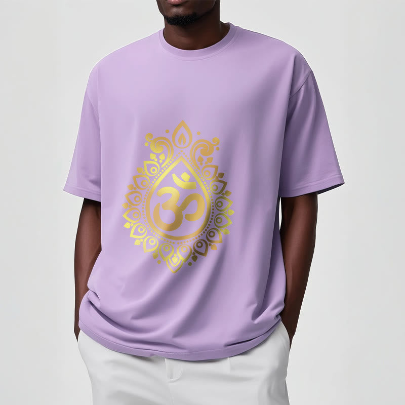 Maglietta con design OM e gocce d'acqua Buddha Stones - image 17