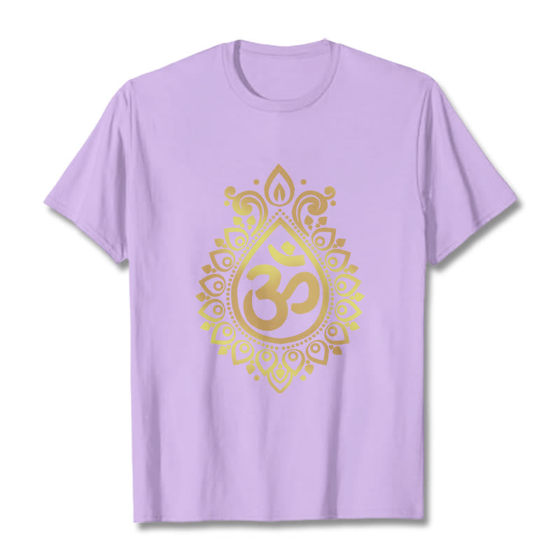 Maglietta con design OM e gocce d'acqua Buddha Stones - Prugna - 2XL - image 16