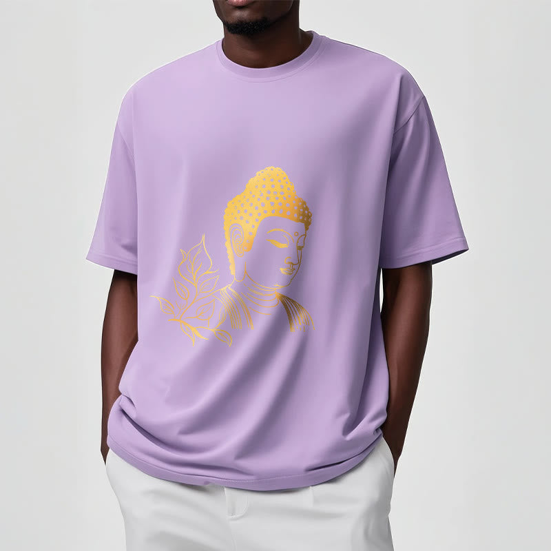 Maglietta Buddha Stones Golden Leaves Meditation Buddha Tee - image 17