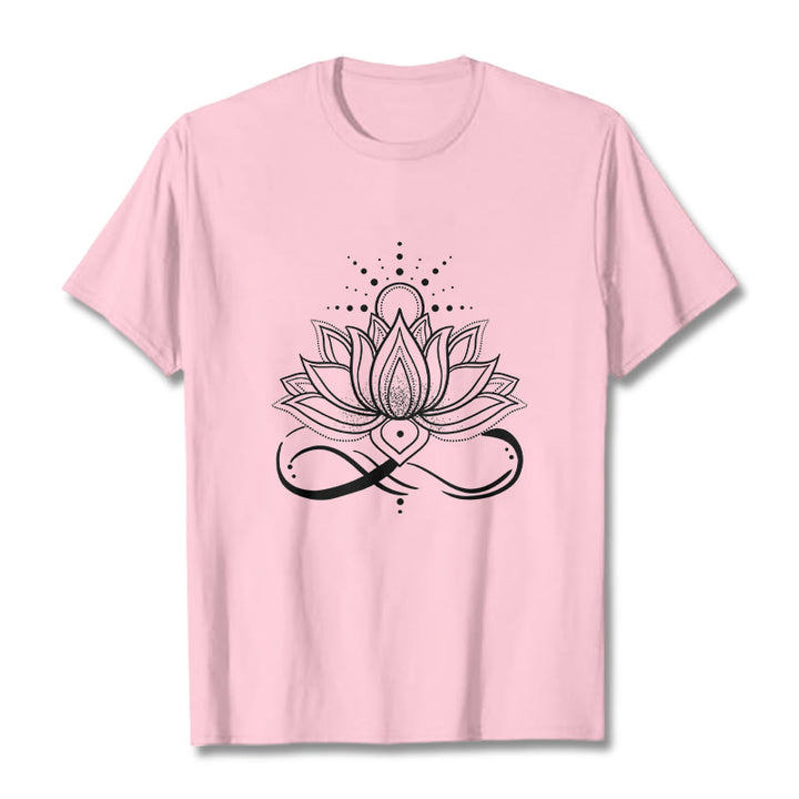 Maglietta con design di Buddha Stones Lotus Flower Sun - Rosa chiaro - 2XL - image 12
