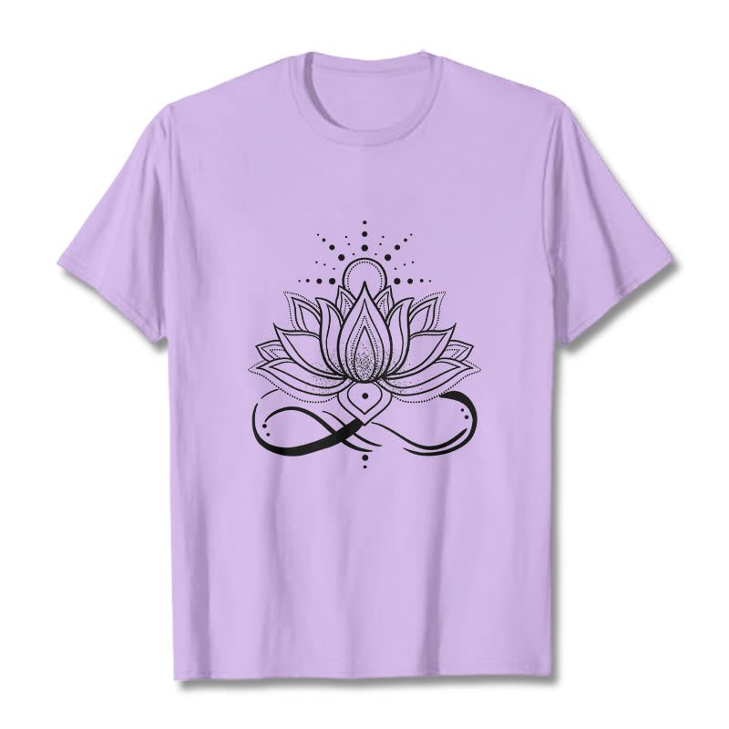 Maglietta con design di Buddha Stones Lotus Flower Sun - Prugna - 2XL - image 16