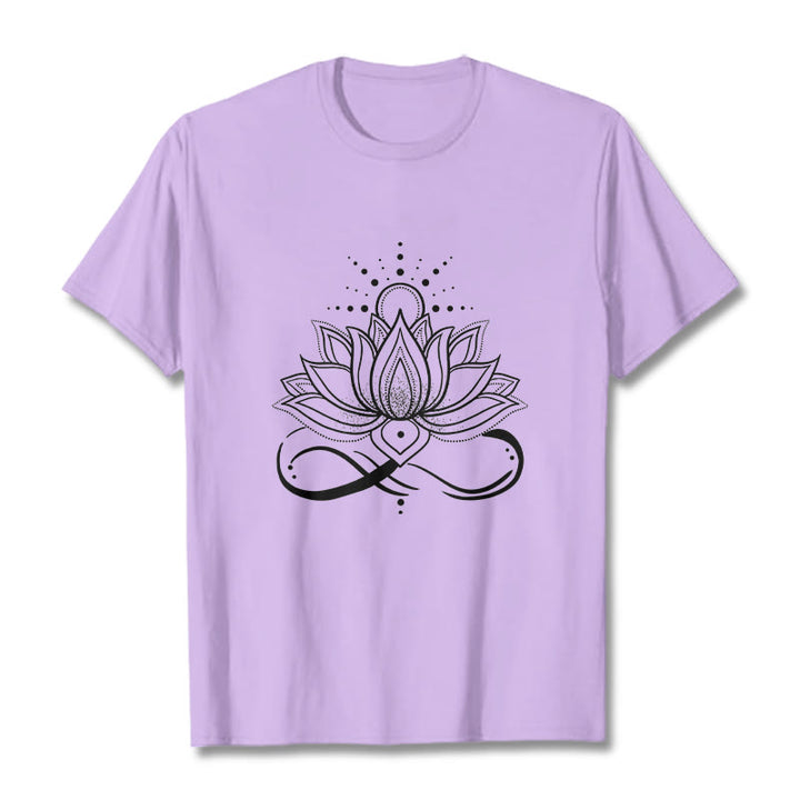 Maglietta con design di Buddha Stones Lotus Flower Sun - Prugna - 2XL - image 16