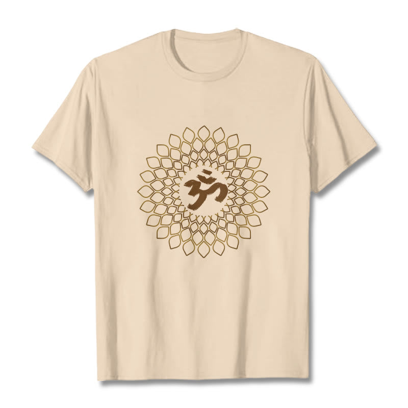 Maglietta con design OM a rombo Buddha Stones - Biscotto - 2XL - image 9