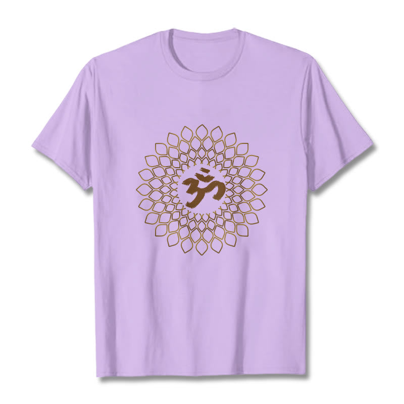 Maglietta con design OM a rombo Buddha Stones - Prugna - 2XL - image 17