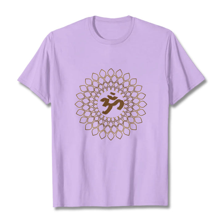 Maglietta con design OM a rombo Buddha Stones - Prugna - 2XL - image 16