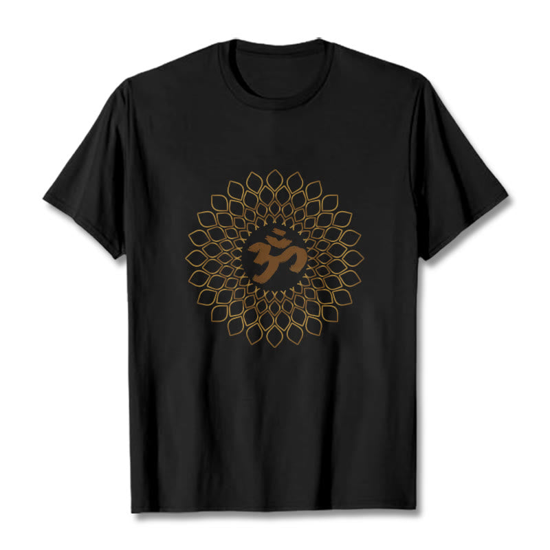 Maglietta con design OM a rombo Buddha Stones - Nero - 2XL - image 4