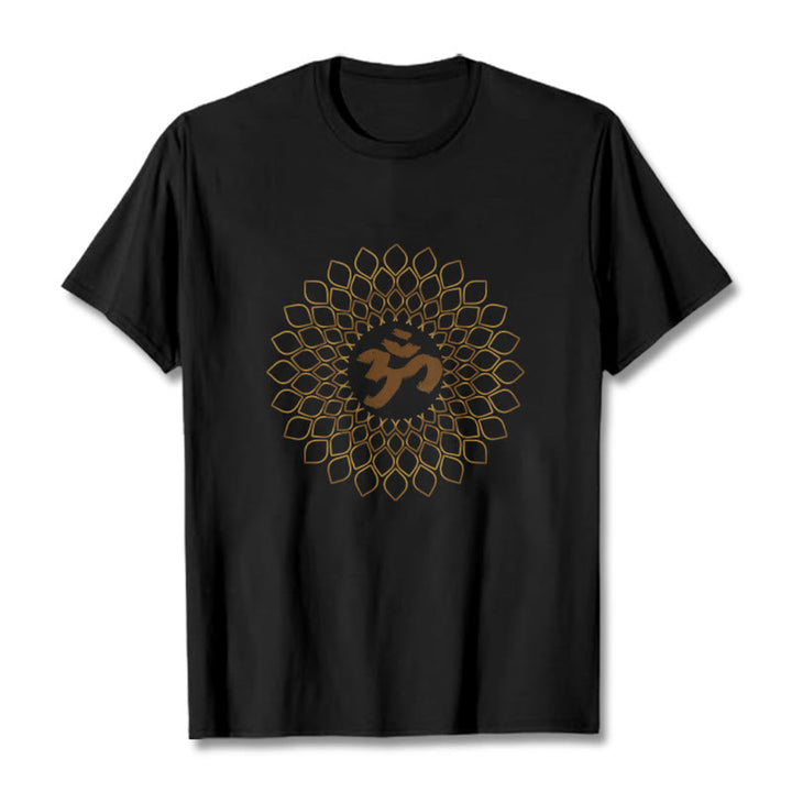 Maglietta con design OM a rombo Buddha Stones - Nero - 2XL - image 4
