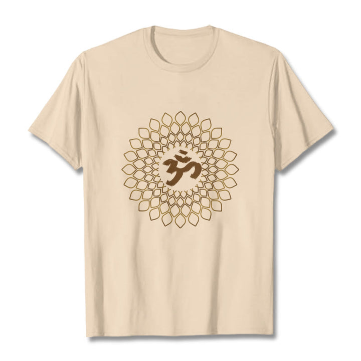 Maglietta con design OM a rombo Buddha Stones - Biscotto - 2XL - image 8