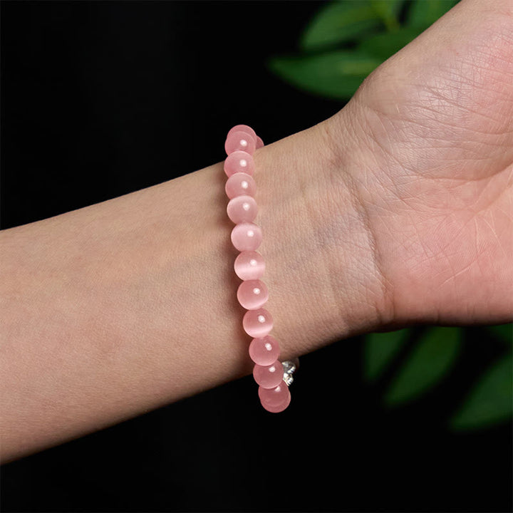 Braccialetto positivo Pixiu in argento sterling 990 Buddha Stones