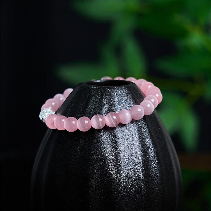 Braccialetto positivo Pixiu in argento sterling 990 Buddha Stones