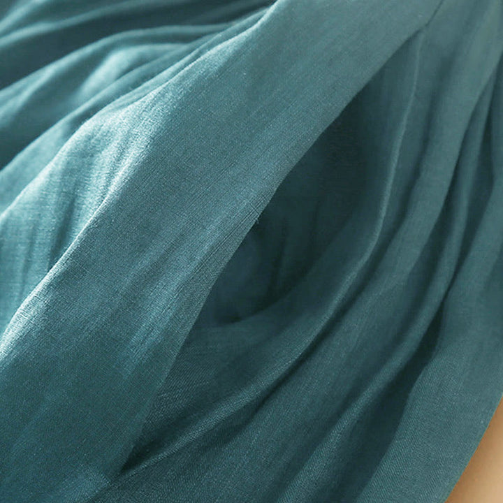 Gonna da donna con elastico in vita e lacci semplici Buddha Stones con tasche - image 4