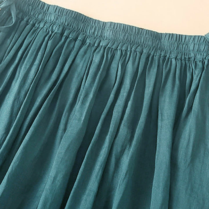 Gonna da donna con elastico in vita e lacci semplici Buddha Stones con tasche - image 6