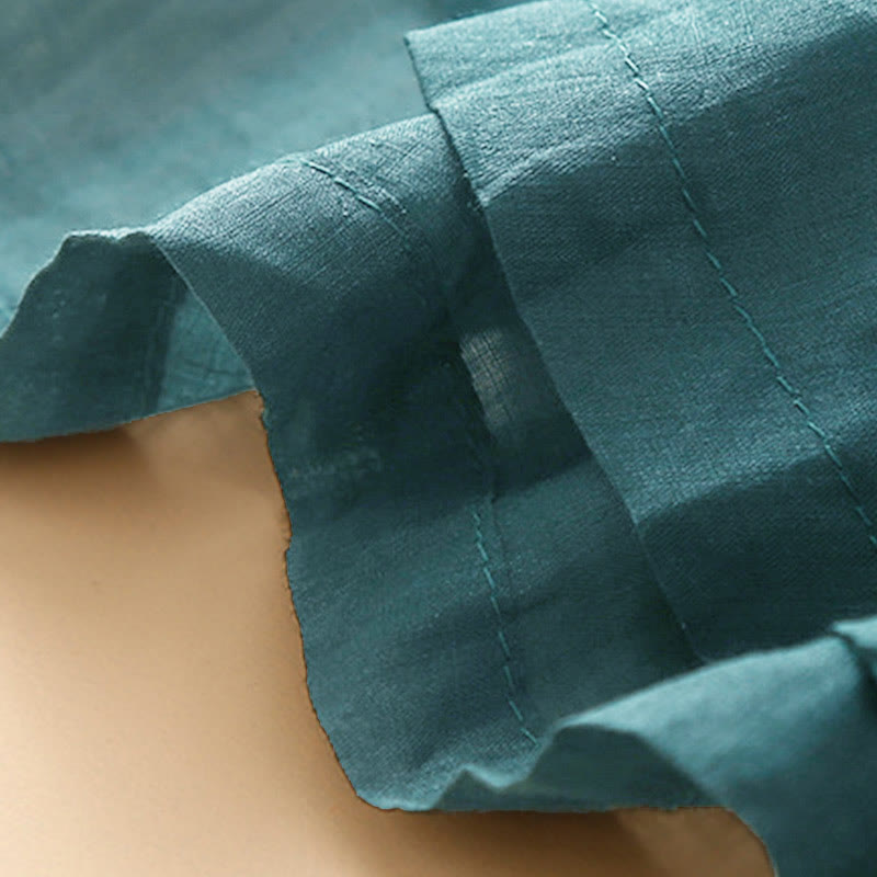 Gonna da donna con elastico in vita e lacci semplici Buddha Stones con tasche - image 7