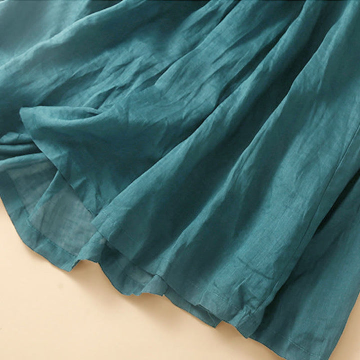 Gonna da donna con elastico in vita e lacci semplici Buddha Stones con tasche - image 8