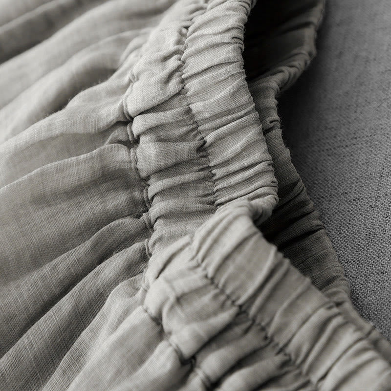 Pantaloni a gamba larga da donna in cotone con tasche, modello Buddha Stones Commute, tinta unita, con ricamo in pizzo - image 10