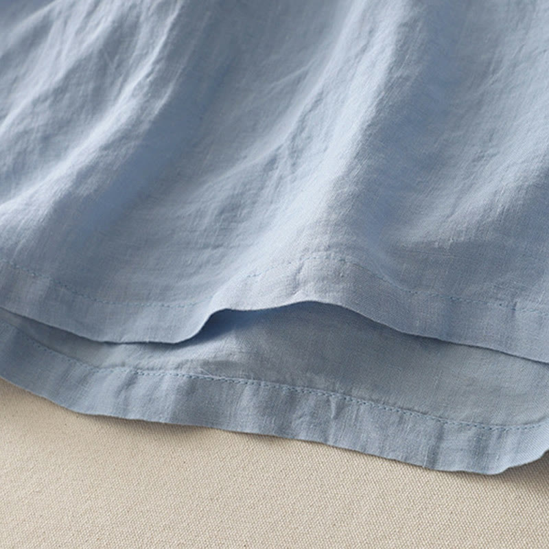 Maglietta da donna in poliestere a maniche corte con scollo rotondo e motivo Buddha Stones, semplice e con lavorazione a fili - image 3