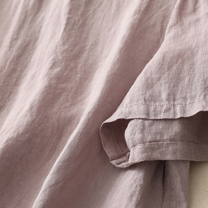 Maglietta da donna in poliestere a maniche corte con scollo rotondo e motivo Buddha Stones, semplice e con lavorazione a fili - image 22