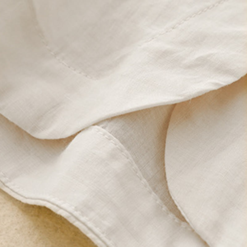 Camicia da donna con maniche a tre quarti e scollo rotondo con bottoni semplici e motivo Buddha Stones - image 21