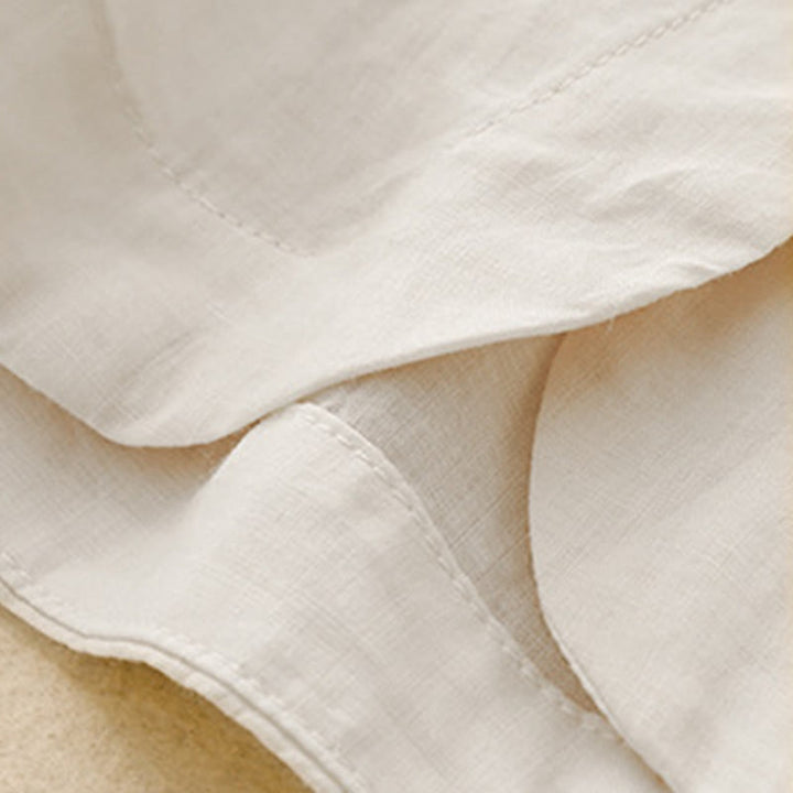 Camicia da donna con maniche a tre quarti e scollo rotondo con bottoni semplici e motivo Buddha Stones - image 21