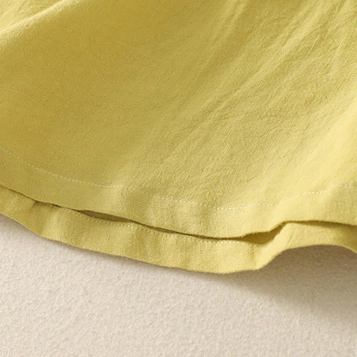 Maglietta a maniche corte da donna in cotone con scollo a giro casual estivo e tinta unita Buddha Stones - image 9