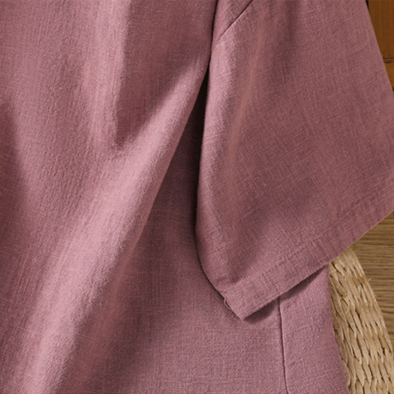 Maglietta da donna in cotone a maniche corte con scollo rotondo, casual ed estiva, motivo Buddha Stones - image 6