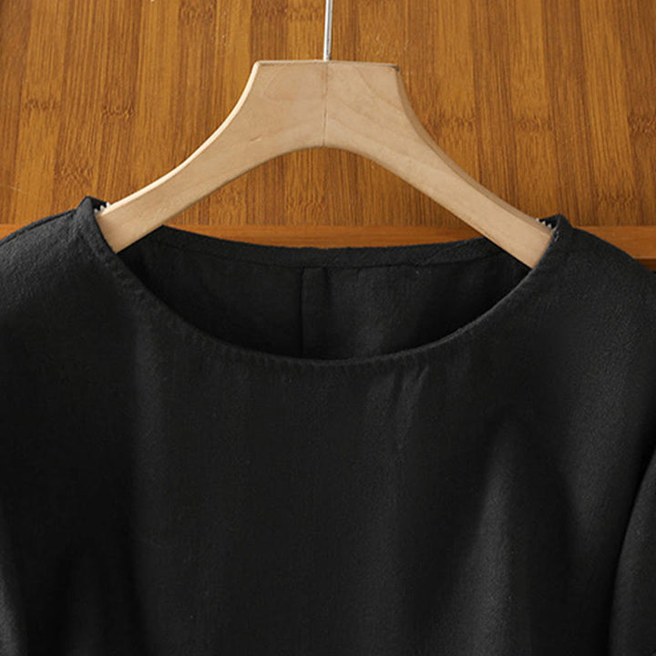 Maglietta da donna in cotone a maniche corte con scollo rotondo, casual ed estiva, motivo Buddha Stones - image 22