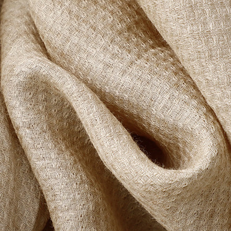 Camicia da donna in cotone e lino con maniche a tre quarti, con lacci e bottoni, motivo Buddha Stones - image 13