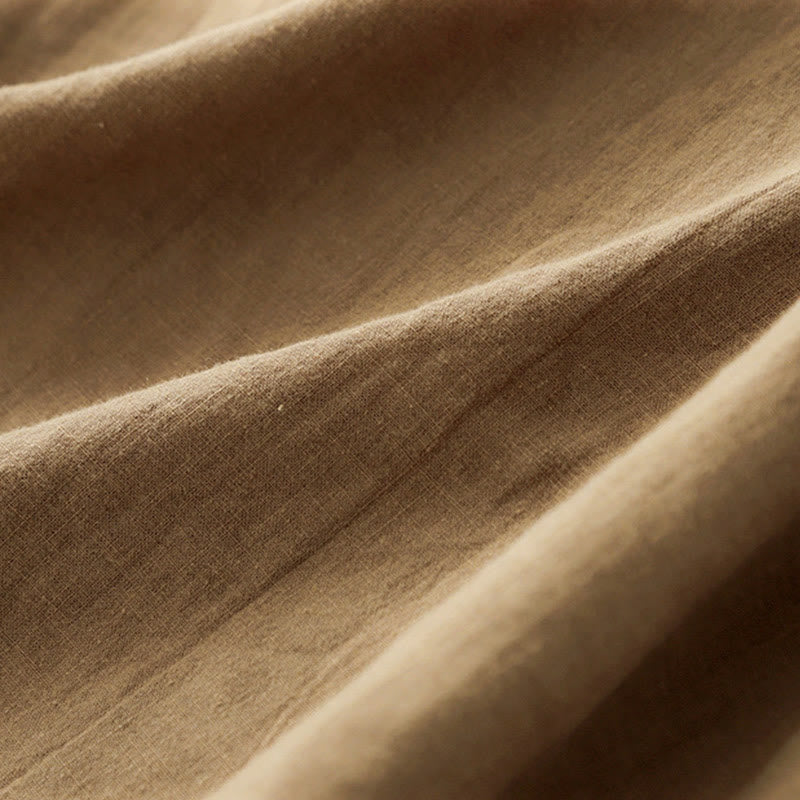 Maglietta da donna in cotone a maniche corte con scollo rotondo, casual ed estiva, con Buddha Stones e ricamo - image 5