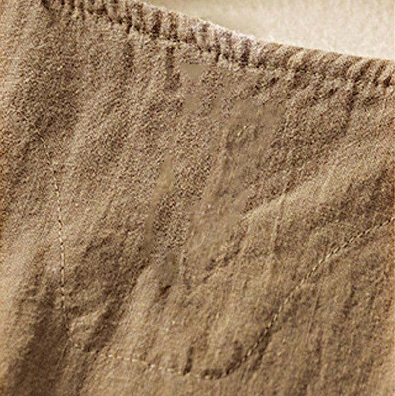 Maglietta da donna in cotone a maniche corte con scollo rotondo, casual ed estiva, con Buddha Stones e ricamo - image 8