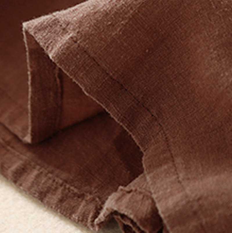 Maglietta da donna in cotone a maniche corte con scollo rotondo, casual ed estiva, con Buddha Stones e ricamo - image 26