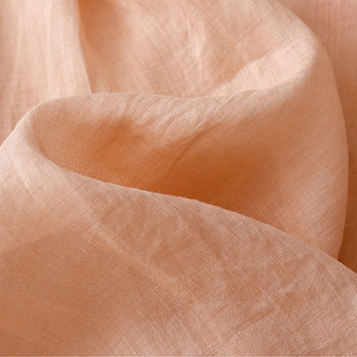 Camicia da donna in cotone e lino con maniche a tre quarti e ricamo a forma di rosa Buddha Stones - image 4