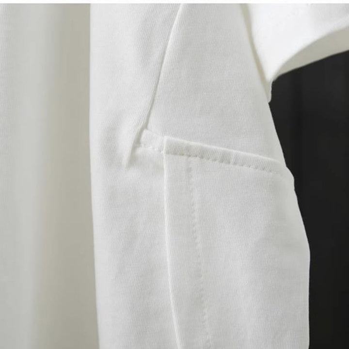 Maglietta da donna in cotone a maniche corte, casual, ampia e semplice, con scollo a giro, stile Buddha Stones - image 8