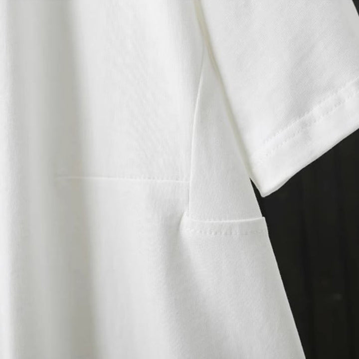 Maglietta da donna in cotone a maniche corte, casual, ampia e semplice, con scollo a giro, stile Buddha Stones - image 11