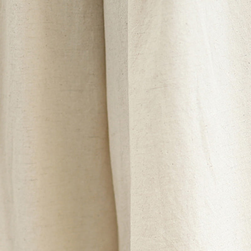 Pantaloni da donna in lino e cotone a gamba larga con tasche, modello Buddha Stones Commute, modello semplice in pizzo, lunghezza 7-8 - image 9