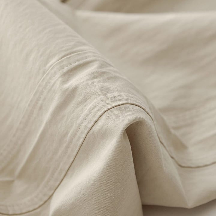 Pantaloni da donna in lino e cotone a gamba larga, con tasche, tinta unita, a vita alta, modello Buddha Stones Spring Commute - image 6