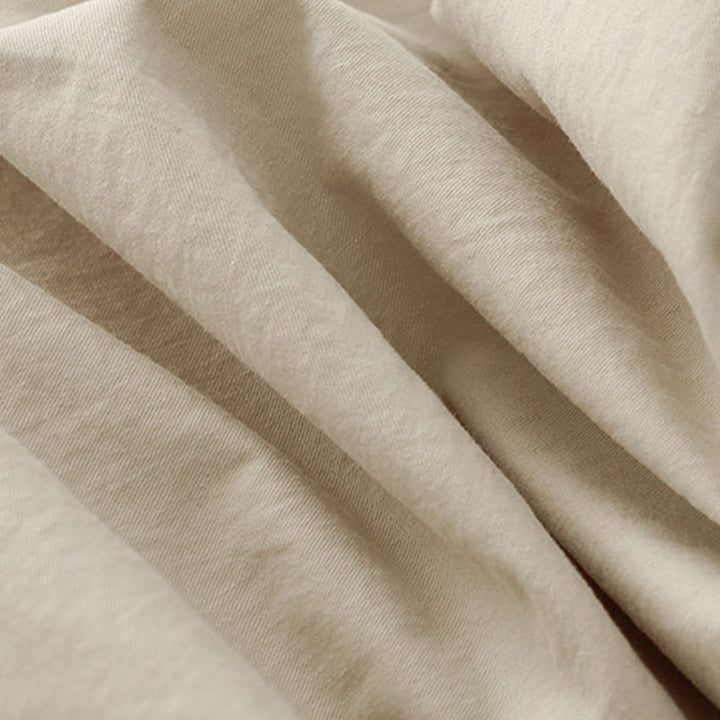 Pantaloni da donna in lino e cotone a gamba larga, con tasche, tinta unita, a vita alta, modello Buddha Stones Spring Commute - image 7