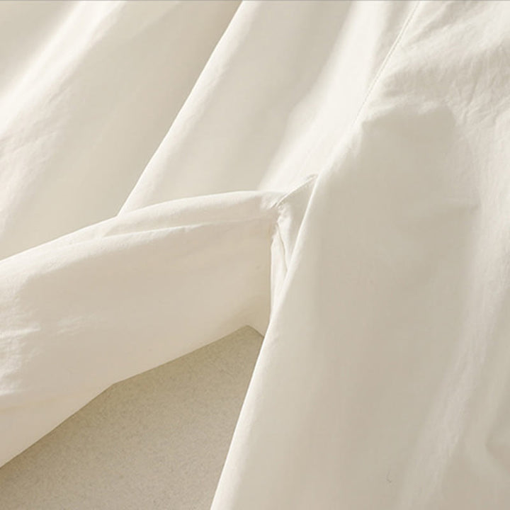 Pantaloni da donna in cotone con tasche, lunghezza caviglia, coulisse, modello patchwork, casual, con orlo arricciato Buddha Stones - image 12