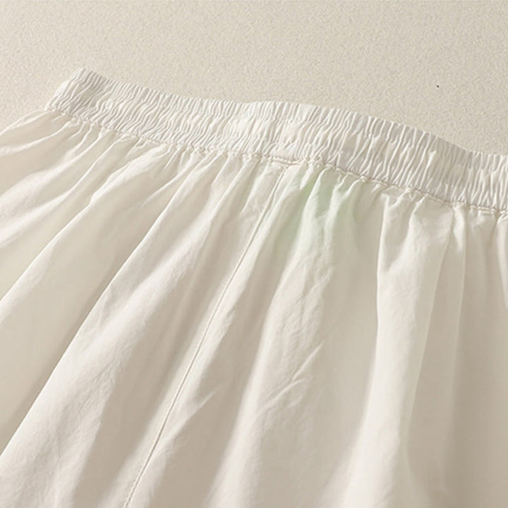 Pantaloni da donna in cotone con tasche, lunghezza caviglia, coulisse, modello patchwork, casual, con orlo arricciato Buddha Stones - image 9