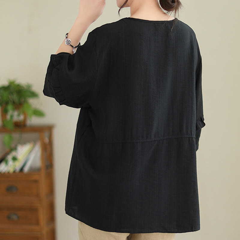 Maglietta a maniche corte da donna in poliestere con scollo rotondo, casual ed estiva, motivo Buddha Stones - image 19