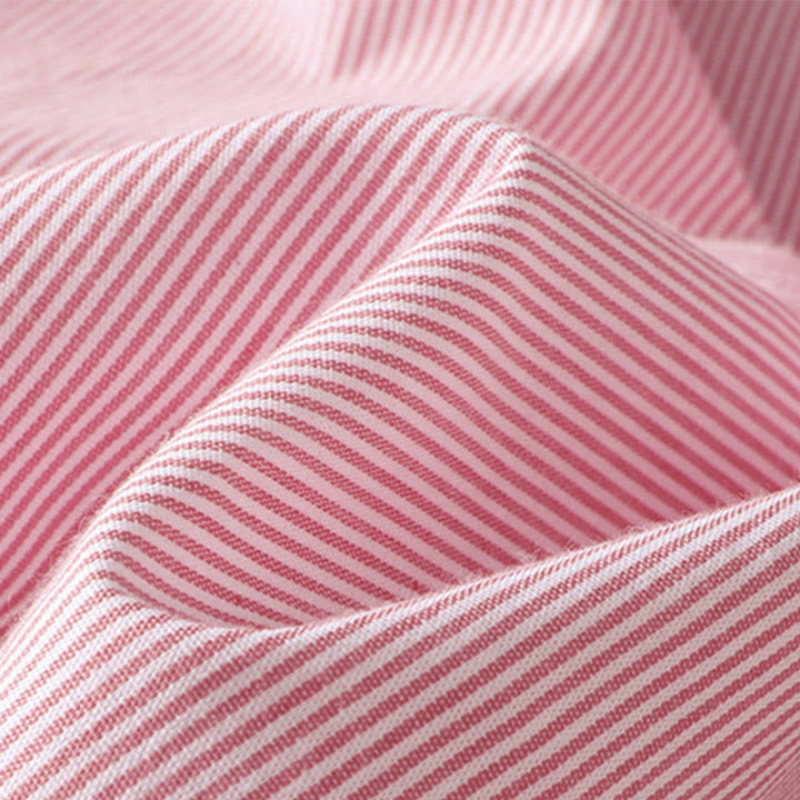 Maglione a righe con scollo rotondo e motivo Buddha Stones, da donna, in cotone, a maniche corte - image 10