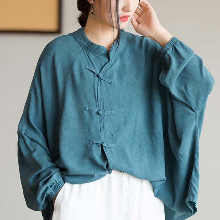 Camicia a maniche lunghe con bottoni a rana Buddha Stones, Zen Tai Chi, meditazione, giacca con abbigliamento Hanfu - image 7