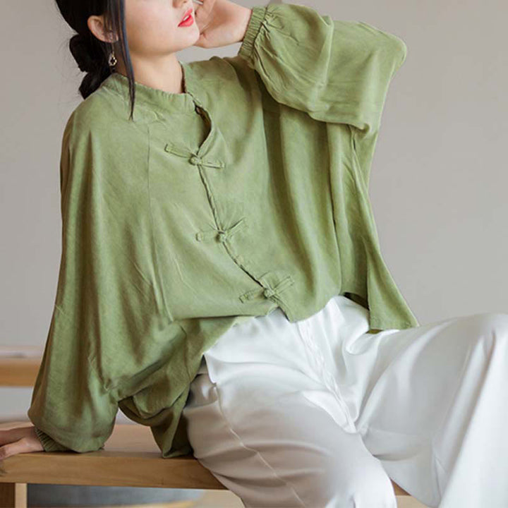 Camicia a maniche lunghe con bottoni a rana Buddha Stones, Zen Tai Chi, meditazione, giacca con abbigliamento Hanfu - image 13