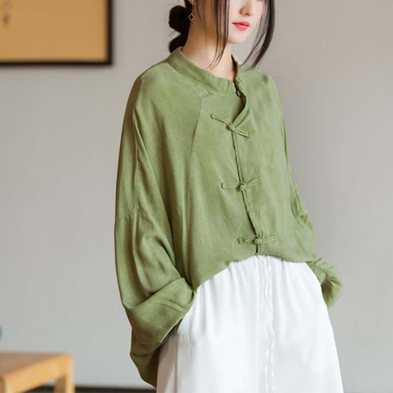 Camicia a maniche lunghe con bottoni a rana Buddha Stones, Zen Tai Chi, meditazione, giacca con abbigliamento Hanfu - image 14