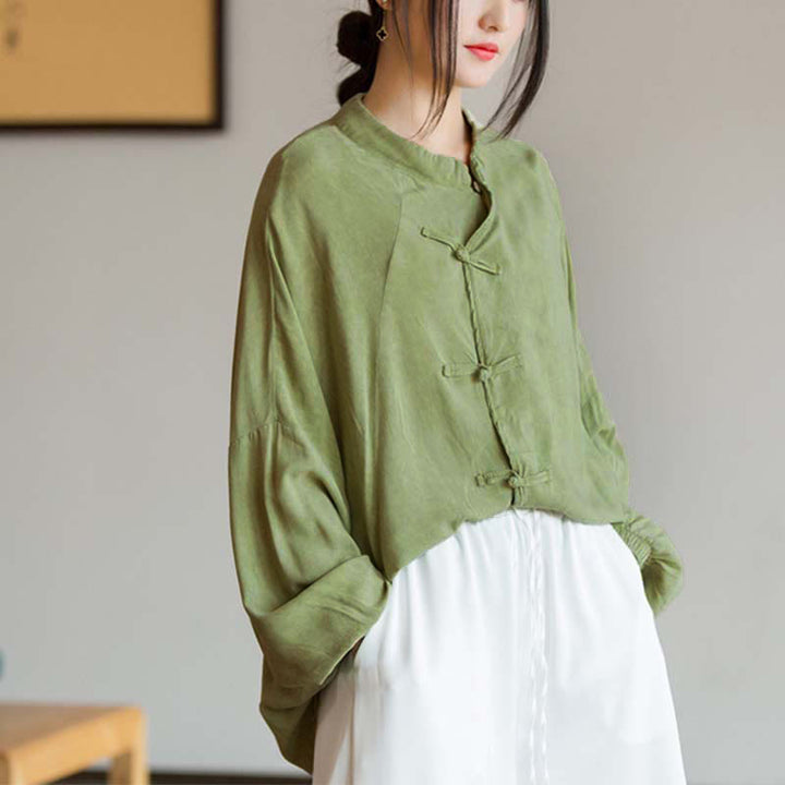 Camicia a maniche lunghe con bottoni a rana Buddha Stones, Zen Tai Chi, meditazione, giacca con abbigliamento Hanfu - image 14