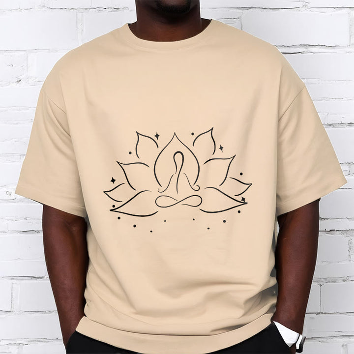 Maglietta con disegno Buddha Stones Lotus Flower Meditative Yoga Position - image 11