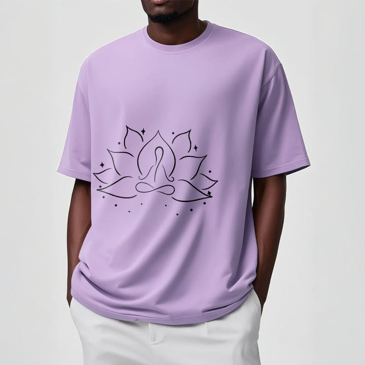 Maglietta con disegno Buddha Stones Lotus Flower Meditative Yoga Position - image 17