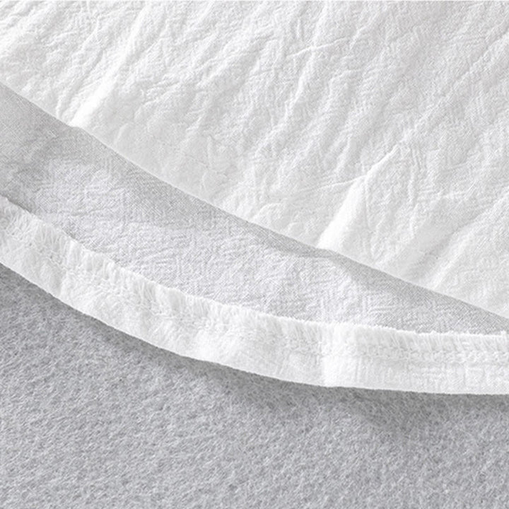 Camicia da uomo in cotone e lino con maniche corte e bottoni, modello Buddha Stones Summer Solid - image 14